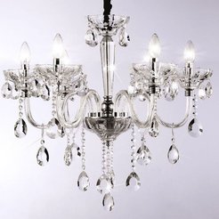 Люстра Ambrella light TR4900/6 CH/CL хром/прозрачный 6хE14