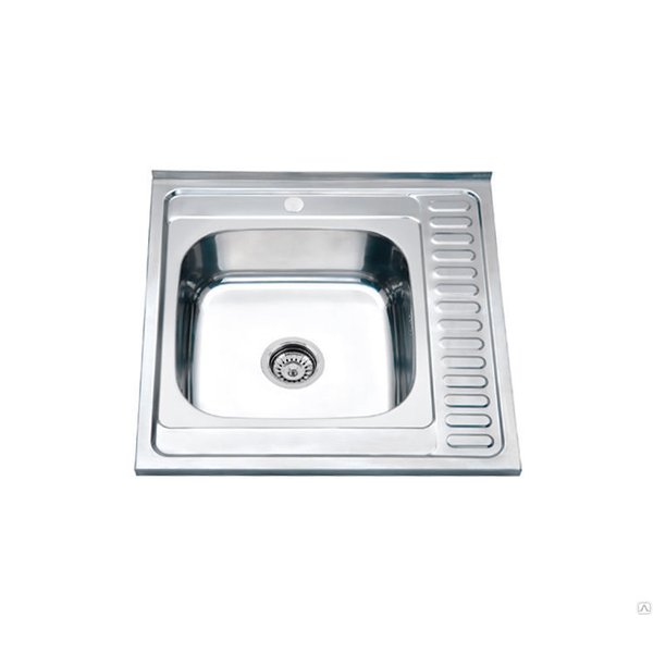 Мойка накладная sink 7540L 750x400x180мм 0,6мм,нержавеющая декоративная сталь
