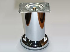 Опора круглая FS 100х50мм нерегулируемая сталь хром