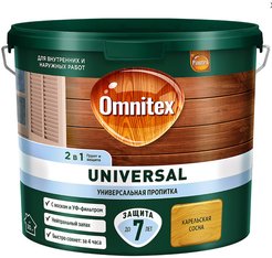 Пропитка для древесины Omnitex Universal 2в1 Карел сосна 2,5л