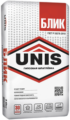 Шпатлевка гипсовая Юнис Блик 18кг