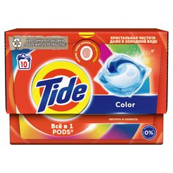 Капсулы д/стирки Tide 10шт 16,8г Color