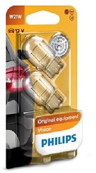Автолампа W21W/12V/21W/W3x16d Philips (2шт)