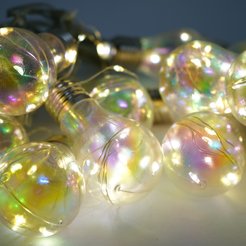 Электрогирлянда Лампы радужные 8м 200LED,теплый белый B7-20C