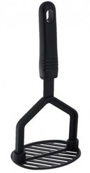 Картофелемялка Hausmann 24,5х7,5см нейлон, черный