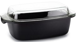 Утятница Attribute Buon Appetito 5л 32х21см антипригар., литой алюминий, крышка стекло