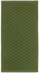 Полотенце махровое LoveLife Zig-Zag 70х130см, темная трава, плотность 450гр/м