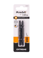 Биты RAGE S2 PZ/FL1 x PZ/FL2x65мм 2шт