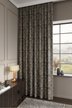 Штора готовая жаккард темно-серая 200х280