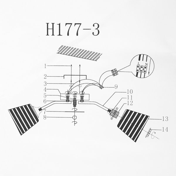 Люстра HIPER H177-3 WHITE/CHROME 3хЕ27