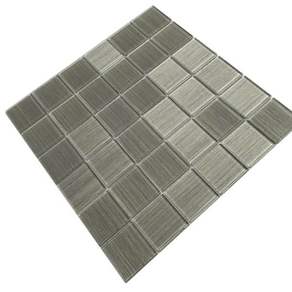 Мозаика Tessare 30,0х30,0х4см стекло серый перламутр (HMP26A)