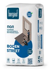 Ровнитель для пола Bergauf Boden Street 25кг для наружных и внутренних работ