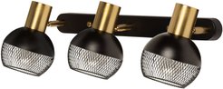 Спот Ирсон 3х60W Е14, металл, черный