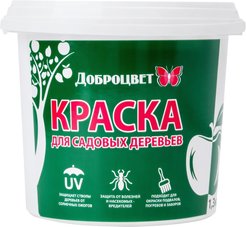 Краска для садовых деревьев Доброцвет 1,3кг ведро