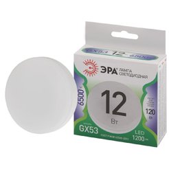 Лампочка светодиодная ЭРА GREEN LINE LED GX-12W-865-GX53 GL GX53 12 Вт таблетка холодный свет