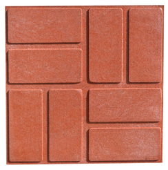 Плитка полимерпесчаная 250x250x20мм красная