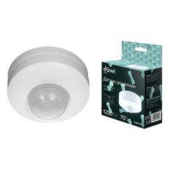 Датчик движения duwi потолочный DDP-03 3x detector 360º 10-420с 16м 1200Вт IP20 белый 25814 8