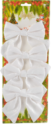 Набор бантов 4шт 11х12см, белый, SYHDJA-3223224