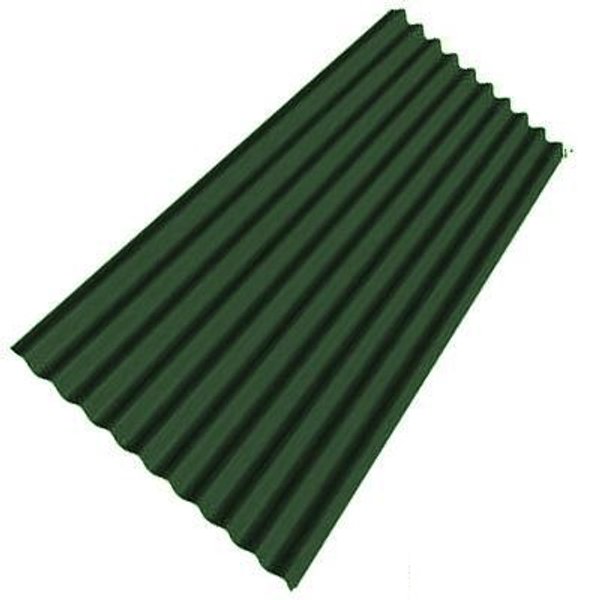 Ондулин битумный лист зеленый (1950х760х3мм)