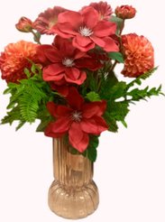 Композиция из искусственных цветов Энергия контраста 80см