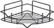 Полка угловая одноярусная Grid, Milardo, стальная, чёрный матовый, GRICC1BM44