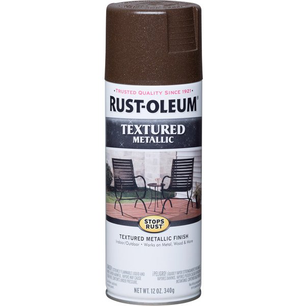 Эмаль многоцветная текстурная Rust-Oleum Stops Rust (мерцающий коричневый) спрей 0,34кг