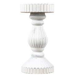 Подсвечник дерево на 1 свечу Прованс 19х10х10см        