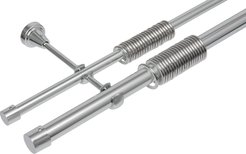 Карниз кованый двойной Qually Серебро d25 200см