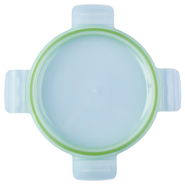 Контейнер Appetite 620мл стекло, крышка пластик, круглый, зеленый