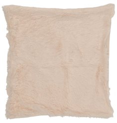 Наволочка мягкий мех 48х48 кремовая