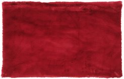 Коврик из искусственного меха кролика бордо 60х90см