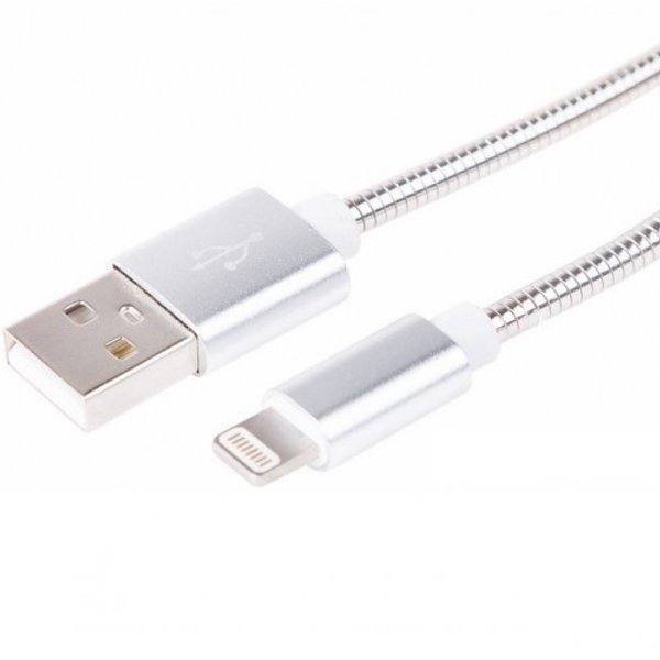 Кабель USB для iPhone металлическая оплетка REXANT