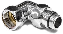 Соединение для полотенцесушителя угловое 3/4"х1/2" в/н (хром) FT