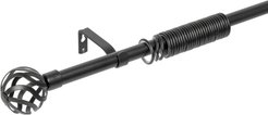Карниз раздвижной метал одинарный 160-300см мат.черный (D16/19) 