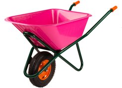 Тачка садовая Amigo Grande 110л 180кг фуксия