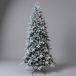 Ель искусственная Кристина 210см, флокированная, 300LED, теплый белый свет, ПЭ+ПВХ