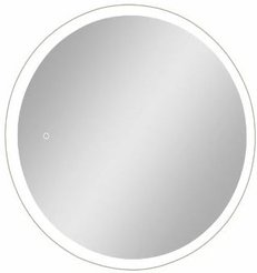 Шкаф зеркальный Brent White LED d70см с подсветкой