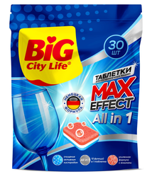 Средство д/посудомоечной машины Big City 30шт таблетки
