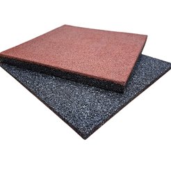 Плитка резиновая 500х500х30мм красная/терракотовая (0,25м2)