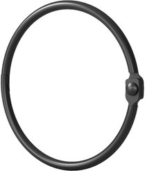 Кольца для шторы в ванную IDDIS RM01BLOi15 металл, черный матовый