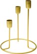Подсвечник Вещицы 15,5х15,5х20 золотой