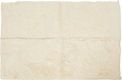 Коврик из искусственного меха кролика кремовый 60х90см на подложке TPR