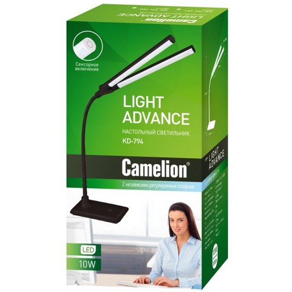 Лампа настольная Camelion KD-794 LED 10 Вт белая