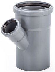 Тройник для внутренней канализации Lammin d50х40мм/45°