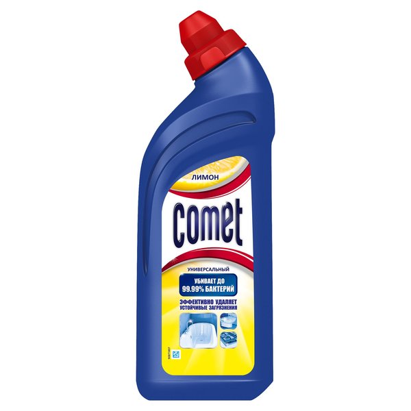 Гель чистящий для туалета Comet 750мл Лимон,дезинфицирующий