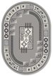 Ковры Графика 3х4м овал 4316 2-21422