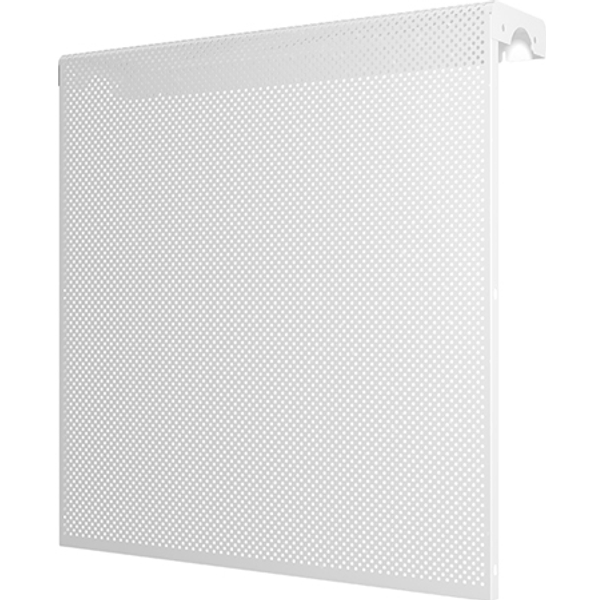 Экран радиаторный перфорированный,590x610x140,6-ти секционный,сталь,белый