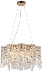 Люстра подвесная с хрусталем TR5465/10 GD/CL золото/прозрачный E14/10 max 40W D560х290/1000