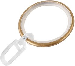 Кольца D25 бесшумное с крючком Антик (уп 10шт)