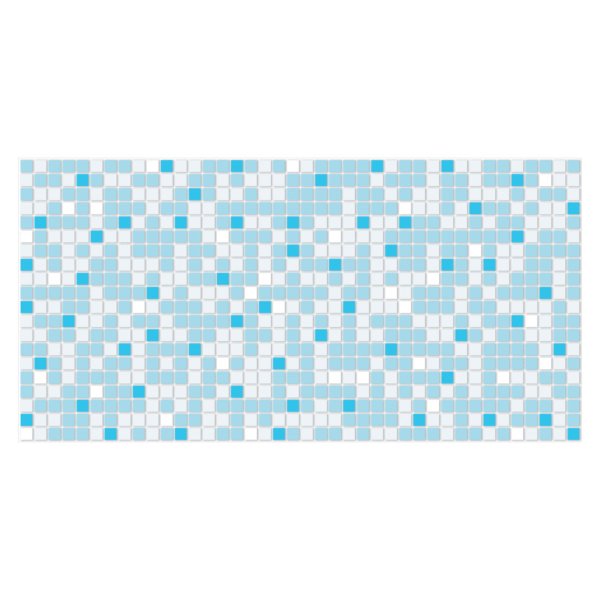 Панель ПВХ декоративная 480х955мм Мозаика голубая